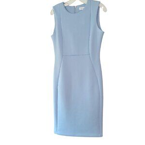 Calvin Klein Baby Blue Dress With Back Zipper Size 8